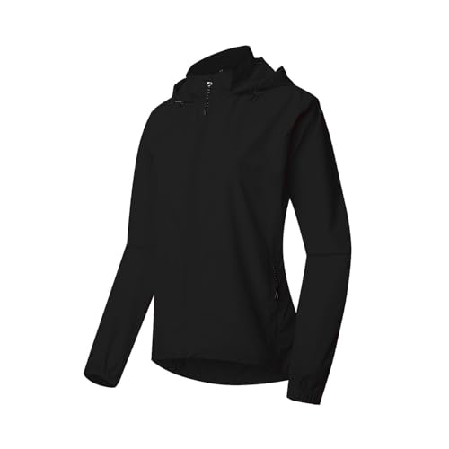 SMTSEC Fahrradjacke Herren Wasserdicht Atmungsaktiv 2 In 1 Fahrradweste Mit Abnehmbaren Ärmeln UV-Schutz Laufjacke Fahrrad Regenjacke Reflektierende Winddicht Radjacke Radsport Jacke,Black-XXL von SMTSEC