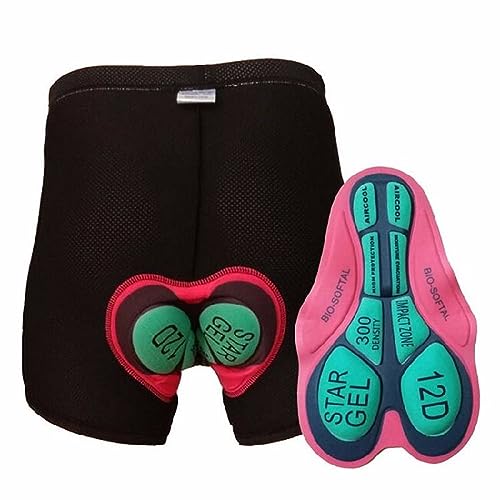SMTSEC Radunterhose Damen Herren Gepolster Gel Mit 5D/9D/12D/20D Sitzpolster Kurz Fahrradhose Atmungsaktive Schnelltrocknend Fahrradunterhose MTB Radlerunterhose Radfahren Unterwäsche,12D-S SMTSEC Radunterhose Damen Herren Gepolster Gel Mit 5D/9D/12D/20D Sitzpolster Kurz Fahrradhose Atmungsaktive Schnelltrocknend Fahrradunterhose MTB Radlerunterhose Radfahren Unterwäsche,12D-S von SMTSEC