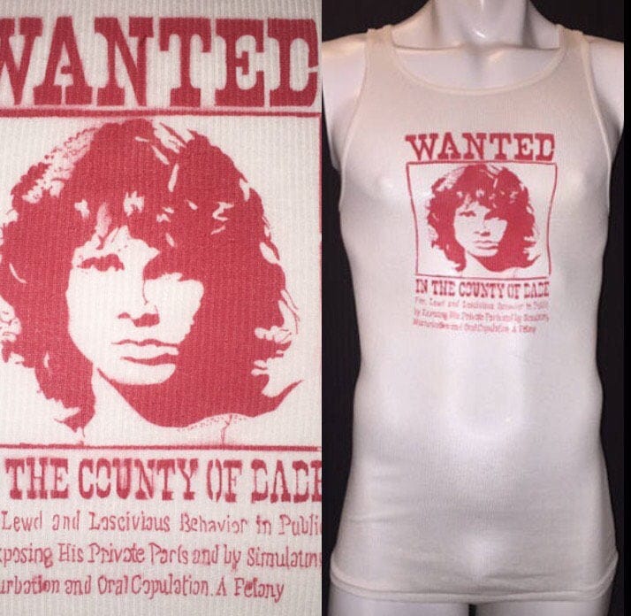 Wanted Jim Morrison Inspiriertes Unisex Graffiti Urban Soft Tank Top Singlet M Wanted Jim Morrison Inspiriertes Unisex Graffiti Urban Soft Tank Top Singlet M von SMVinc