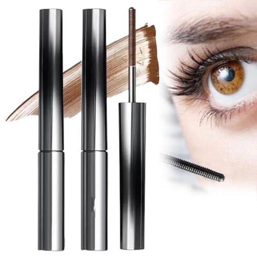 Eisenstab-Mascara, Metallstab-Mascara, 2025 neue 3D-Curling-Wimperneisenstab-Mascara, langanhaltend und natürlich, wasserfest und wischfest, Volumen- und Verlängerungs-Mascara für Frauen von SMXTJBAI