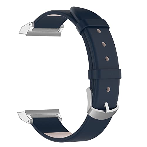 SMYAOSI Leder Armband Kompatibel mit Huawei Watch Cyber, Elegantes Echtes Lederarmband für Huawei Watch Cyber, Lederarmbänder für Männer und Frauen für Huawei Watch Cyber (Blau) von SMYAOSI
