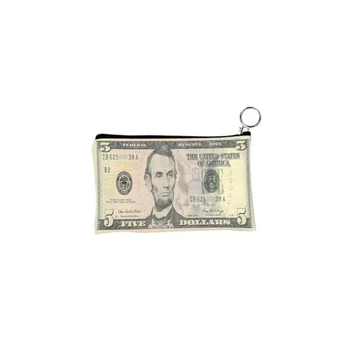 Fashion Dollar Pattern Coin Purses Small Fresh Canvas Coin Wallet Lady Girls Earphone Coin Key Money, Stil 5, A von SMYTJSYC