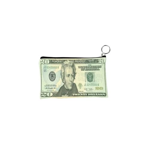 Fashion Dollar Pattern Coin Purses Small Fresh Canvas Coin Wallet Lady Girls Earphone Coin Key Money, stil 3, A von SMYTJSYC