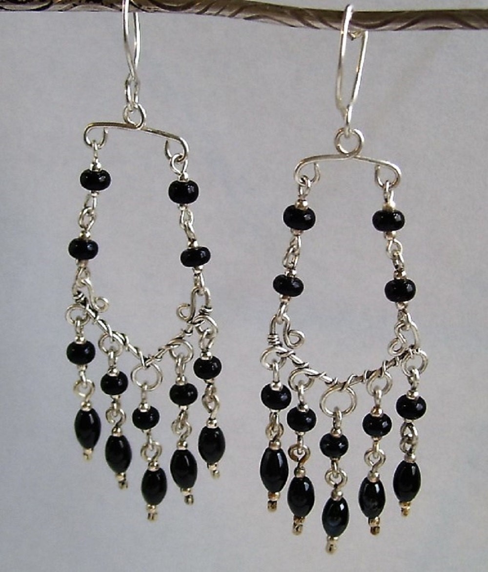 Schwarz Und Silber Ohrringe, Boho Fab, Fett, Chic Statement Schwarz Und Silber Ohrringe, Boho Fab, Fett, Chic Statement von SMaggieMarieHandmade