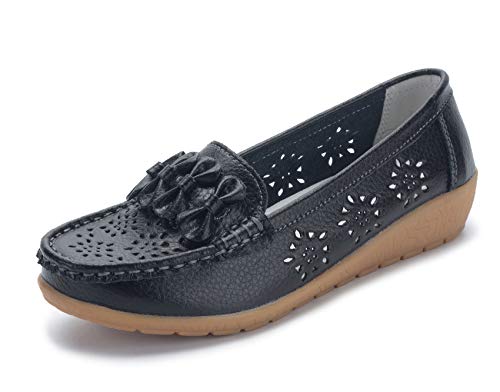 SMajong Damen Mokassins Schuhe Bootsschuhe Bequeme PU Leder Loafers Slip on Freizeitschuhe Flache Fahren Schuhe Slippers 42 EU (Etikettengröße 43) SMajong Damen Mokassins Schuhe Bootsschuhe Bequeme PU Leder Loafers Slip on Freizeitschuhe Flache Fahren Schuhe Slippers 42 EU (Etikettengröße 43) von SMajong