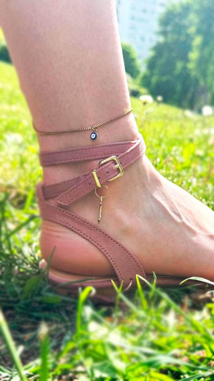 Gold Evil Eye Anklet Edelstahl Sommer Schmuck Gold Evil Eye Anklet Edelstahl Sommer Schmuck von SMinimal