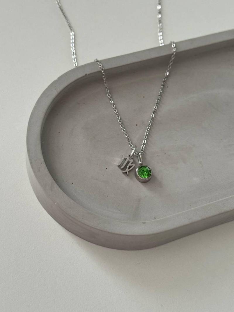 Sternzeichen Jungfrau Mit Geburtstag Stein-Wasser Widerstand-Jungfrau Konstellation Halskette-Tiny Zodiac Halskette-Geburtstag Astrologie von SMinimal