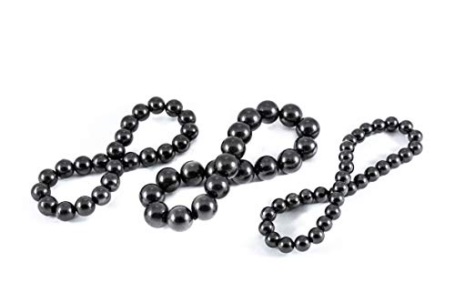 KASHU Edelstein Schungit direkt aus Karelien: 3 x Armband Schwarze Perle, Galaxie, Dewdrop KASHU Edelstein Schungit direkt aus Karelien: 3 x Armband Schwarze Perle, Galaxie, Dewdrop von KASHU