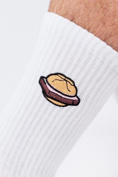 SNACKZ Leberkassemmel | Bestickte Bio Baumwoll Socken SNACKZ Leberkassemmel | Bestickte Bio Baumwoll Socken von SNACKZ