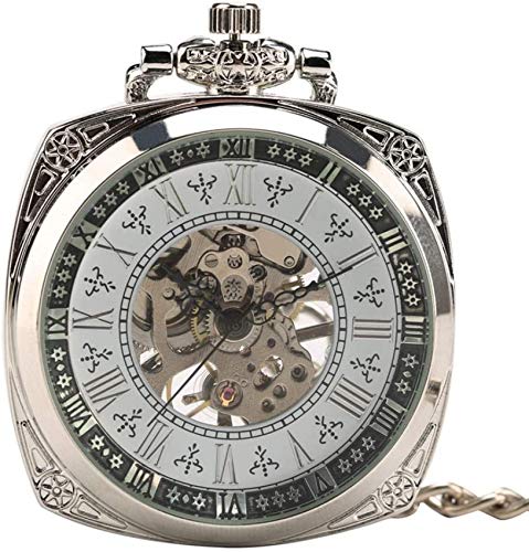 Elegante Gravur Handaufzug mechanische Taschenuhr Kette Anhänger Vintage-Stil kreative Uhren Herren Uhr Zubehör Geschenke Taschenuhr Geschenke für die Familie von SNEN-ESDG