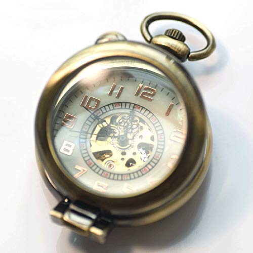 Lupe große Zahl Flip transparent Retro automatische mechanische Taschenuhr Männer und Frauen alte Bronze Wandkarten schmücken Geschenk für Vater Taschenuhr Lupe große Zahl Flip transparent Retro automatische mechanische Taschenuhr Männer und Frauen alte Bronze Wandkarten schmücken Geschenk für Vater Taschenuhr von SNEN-ESDG