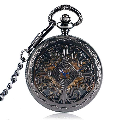 Taschenuhr Trendy Gothic Gitter Blumengehäuse Luxus Krankenschwester SteamSkeleton Automatik Mechanisch Geschenk Taschenuhr Kette Geschenk zum Geburtstag Vatertag Taschenuhr Trendy Gothic Gitter Blumengehäuse Luxus Krankenschwester SteamSkeleton Automatik Mechanisch Geschenk Taschenuhr Kette Geschenk zum Geburtstag Vatertag von SNEN-ESDG