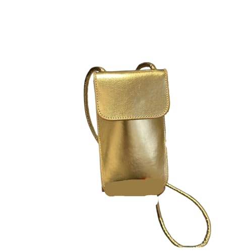 Casual Frauen Taschen Pu Brieftaschen Einfarbig Handy Geldbörse Dame Umhängetasche Schulter Tasche Handtasche Weibliche Geld Taschen Umhängetasche Für Die Tägliche Arbeit(Gold) von SNGUOQ