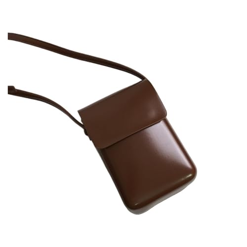 Frauen Handtaschen Leder Schulter Taschen Weibliche Große Kapazität Umhängetaschen Kleine Feste Klappe Telefon Geldbörse Für Die Tägliche Arbeit(Brown) von SNGUOQ