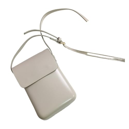 Frauen Handtaschen Leder Schulter Taschen Weibliche Große Kapazität Umhängetaschen Kleine Feste Klappe Telefon Geldbörse Für Die Tägliche Arbeit(White) von SNGUOQ