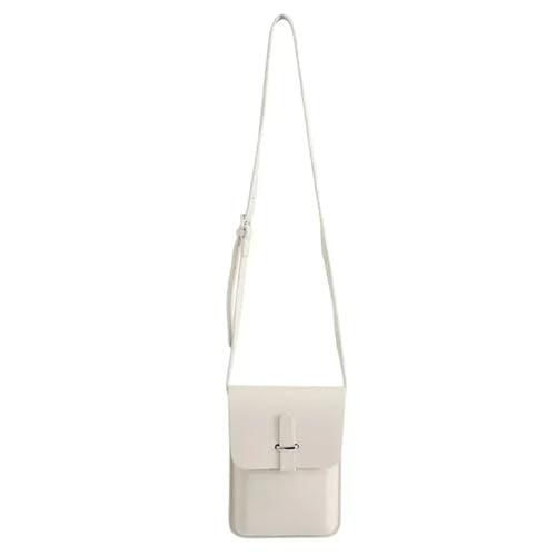Kleine Frauen Männer Schulter Messenger Taschen Pu Leder Student Umhängetasche Unisex Telefon Handtaschen Für Die Tägliche Arbeit(WHITE) von SNGUOQ