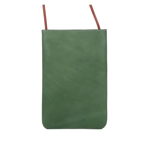 Leder Damen Schulter Umhängetaschen Kleine Handtasche Damen Handytasche Einfacher Stil Messenger Bag Handytasche Für Die Tägliche Arbeit(Green) von SNGUOQ