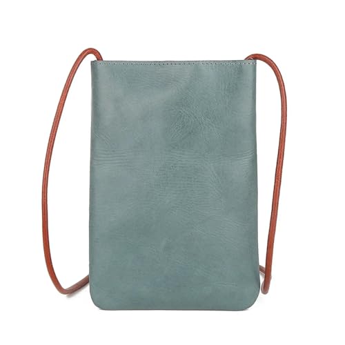 SNGUOQ Kleine Umhängetaschen aus Leder for Damen, Handytasche, Umhängetasche for Mädchen, Handytasche Für Die Tägliche Arbeit(Light blue) von SNGUOQ