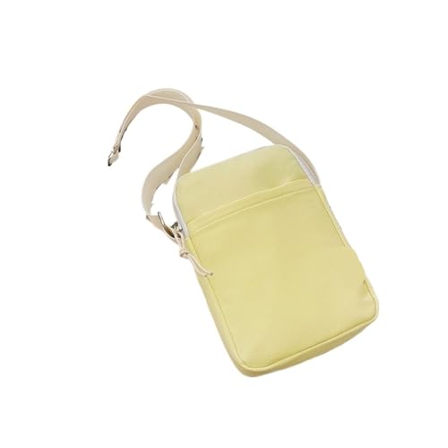 SNGUOQ Umhängetasche, Handytasche, Damen-Umhängetasche, Mini-Kleine Umhängetasche, hängende vertikale Handtasche Für Die Tägliche Arbeit(Yellow) von SNGUOQ