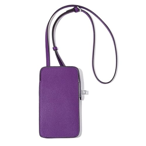 SNGUOQ Umhängetasche Handytasche Frau Tragbare Leder Umhängetasche Mode Lässig Dame Schultertasche Kartenetui Für Die Tägliche Arbeit(PURPLE) von SNGUOQ