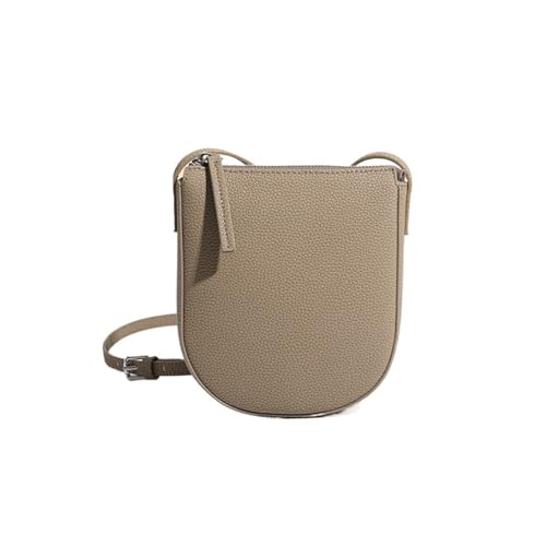 SNGUOQ Umhängetasche Handytasche Frau Tragbare Leder Umhängetasche Mode Lässig Dame Umhängetasche Für Die Tägliche Arbeit(Grey) von SNGUOQ