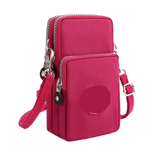 SNGUOQ Umhängetasche Handytasche Handytasche Mini Weibliche Messenger Geldbörse Dame Geldbörse Kleine Umhängetasche Damen Handtasche Für Die Tägliche Arbeit(Red) von SNGUOQ