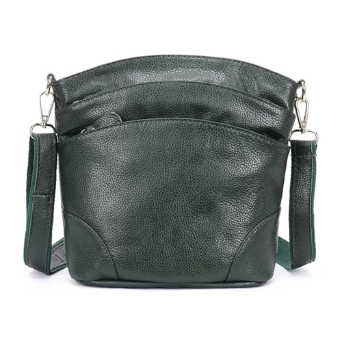 SNGUOQ Umhängetasche Handytasche Leder Damen Messenger Bags Umhängetasche Umhängetasche Kleine weibliche Handtaschen Kapazität Handytasche Für Die Tägliche Arbeit(Green) von SNGUOQ