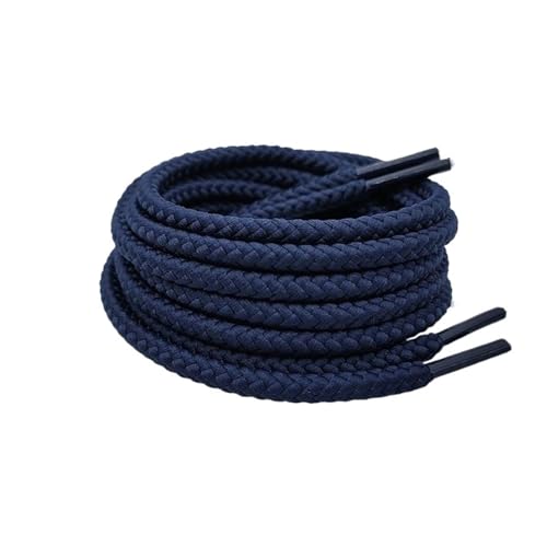 Spitze Herren und Damen Flache Runde Freizeit Sport Board Canvas Schuhe Stiefel Schnürsenkel Universal Für Outdoorschuhe,Sportschuhe(Deep Blue 7,120cm) von SNGUOQ