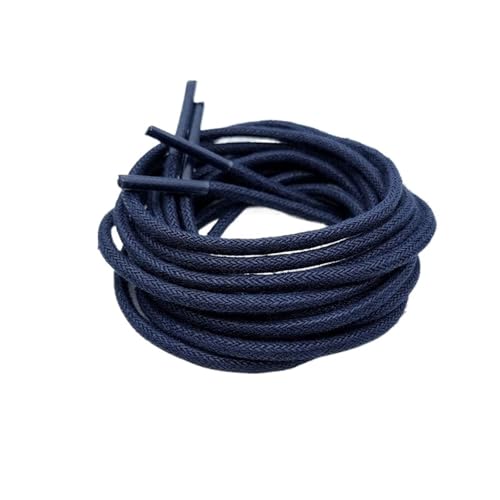 Spitze Herren und Damen Flache Runde Freizeit Sport Board Canvas Schuhe Stiefel Schnürsenkel Universal Für Outdoorschuhe,Sportschuhe(Deep Blue 8,160cm) von SNGUOQ