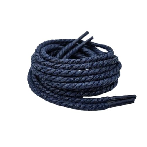 Spitze Herren und Damen Flache Runde Freizeit Sport Board Canvas Schuhe Stiefel Schnürsenkel Universal Für Outdoorschuhe,Sportschuhe(Deep Blue 9,120cm) von SNGUOQ