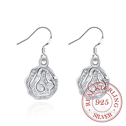 100% Rose Flower Long Dangle Earrings For Women Engagement Wedding Jewelry von SNHHNSW