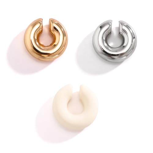 Acrylchunky Ohrmanschettenohrring für Frauen farbenfrohe Clip auf Ohrringen Punk Non Piercing Ohrring Statement für Frauen Männer Teen Mädchen Schmuck Geschenke-Schwarze Acrylchunky Ohrmanschettenohrring für Frauen farbenfrohe Clip auf Ohrringen Punk Non Piercing Ohrring Statement für Frauen Männer Teen Mädchen Schmuck Geschenke-Schwarze von SNHHNSW