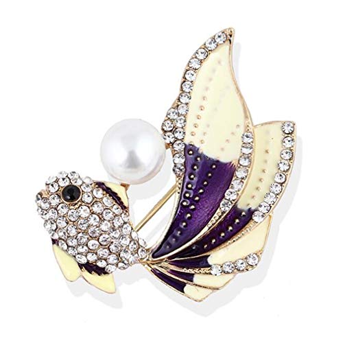 Brosche Farbe Strass See Horse Seestern Fisch Fisch Brustschnalle Pin Frauen Corsage Kleidung Accessoires Party Party von SNHHNSW