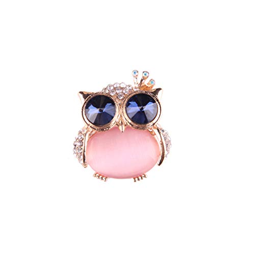 Cartoon Owl Brosche Stecknadel Strasspullover Accessoires Frauen Stille Party Corsage Schmuck Geschenk von SNHHNSW