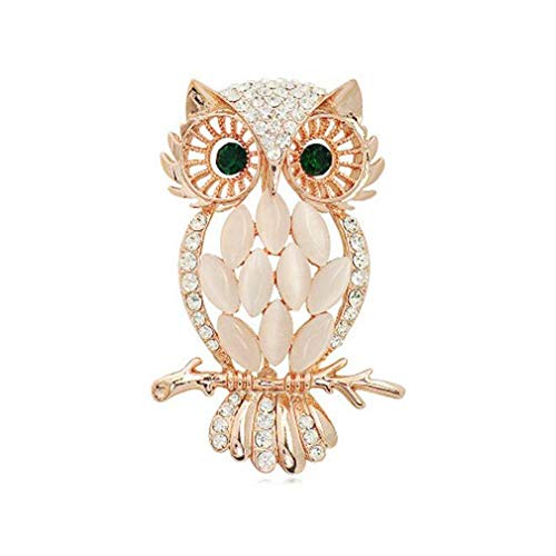 Cartoon Owl Brosche Stecknadel Strasspullover Accessoires Frauen Stille Party Corsage Schmuck Geschenk von SNHHNSW