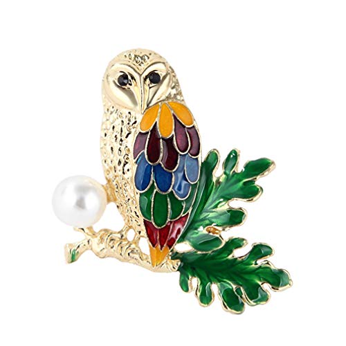 Cartoon Owl Brosche Stecknadel Strasspullover Accessoires Frauen Stille Party Corsage Schmuck Geschenk von SNHHNSW