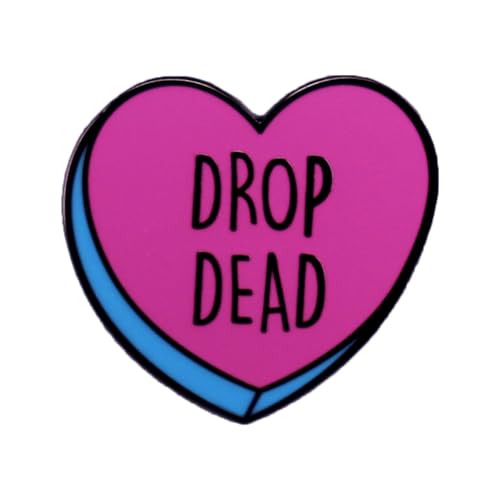 Cartoon rosa herzförmige Emaille Pin Brosche Brosche süße Abzeichen Revers Stecknadel Rucksack Hüte Mantel Diy Bastelabzeichen Schmuck Geschenke für Frauen Männer Freunde von SNHHNSW