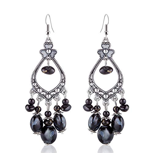 Dangle Ohrringe Boho Hollow Simple Ohrring Schmuck Geschenk für Frauen böhmisch gravierte Blumenperlen Quasten baumeln Ehropfen Dangle Ohrringe Boho Hollow Simple Ohrring Schmuck Geschenk für Frauen böhmisch gravierte Blumenperlen Quasten baumeln Ehropfen von SNHHNSW