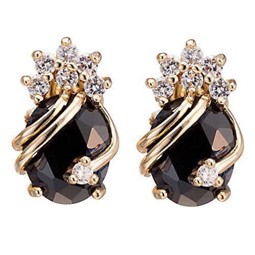 Elegante kubische Zirkonia -Multikolen -Bolzenohrringe für Frauen von SNHHNSW