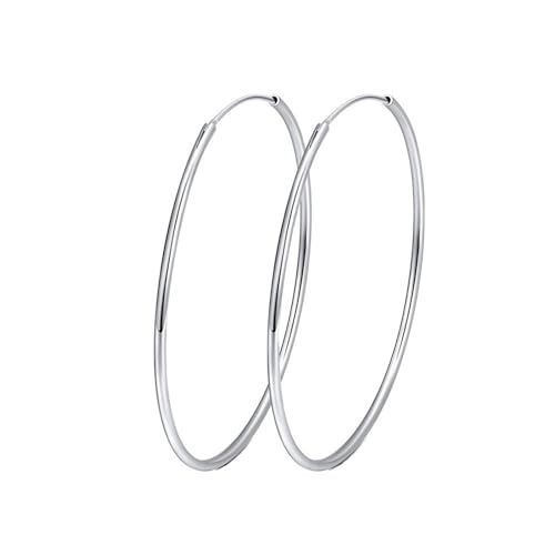 Hoop -Ohrringe, Modeohrringe für Frauen 30 40 50 -mm Hoop Schmuck für Geburtstag Hochzeit Hoop -Ohrringe, Modeohrringe für Frauen 30 40 50 -mm Hoop Schmuck für Geburtstag Hochzeit von SNHHNSW