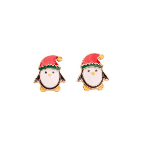 Penguin Weihnachtsstudelohrringe für Weihnachtsgeschenke für Frauen Knorpel Piercing Tragus lustige Gestüt von SNHHNSW