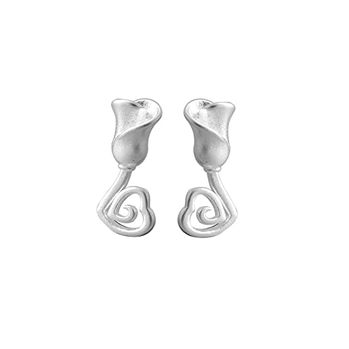 Rosenblumenohrringe für Frauen Hochzeit Pendientes weiblich von SNHHNSW