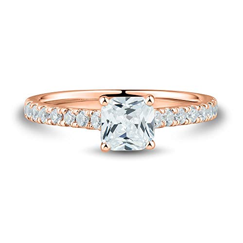SNHHNSW 1-1/8ct.TW.Moissanit Solitaire Ring Engagement Ring Ehering, Jubiläum Valentinstag Judengeschenk Brautring-10K von SNHHNSW
