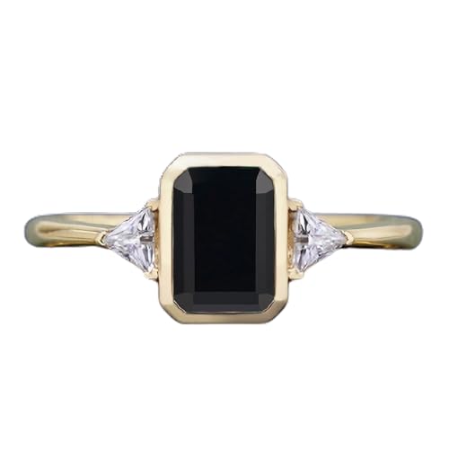 SNHHNSW 10k 14k Festes Moos -Achat/schwarzer Onyx -Verlobungsring für Frauen Natural Edelstein 2 Emerald Heilungsring inspiriertes Geschenk SNHHNSW 10k 14k Festes Moos -Achat/schwarzer Onyx -Verlobungsring für Frauen Natural Edelstein 2 Emerald Heilungsring inspiriertes Geschenk von SNHHNSW