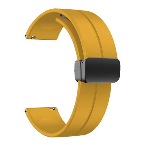 SNHHNSW 20 mm und 22 mm Silikonarmbänder, Sportwächter -Armbänder mit schneller Clearance mit magnetischen Faltschleife Männern und Frauen von SNHHNSW