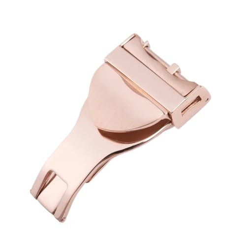 SNHHNSW 316L Edelstahl 18mm Einsatzschaltschluckschluck für Tudorgurt Leder -Gummiband Ersatz Silber -Falte -Schnalle (schwarz) von SNHHNSW