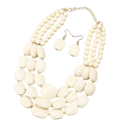 SNHHNSW 3pcs handgefertigte Ohrringe + Halskette Boho -Juwelier -Set Trendy Multi -Layer -Schmuckanpassung tägliche Outfits SNHHNSW 3pcs handgefertigte Ohrringe + Halskette Boho -Juwelier -Set Trendy Multi -Layer -Schmuckanpassung tägliche Outfits von SNHHNSW
