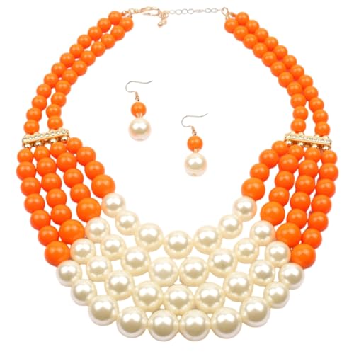 SNHHNSW Charm Women Mode Schmuck einfügen Strass Faux Pearl Halskette Armband Ohrringe Set Set SNHHNSW Charm Women Mode Schmuck einfügen Strass Faux Pearl Halskette Armband Ohrringe Set Set von SNHHNSW
