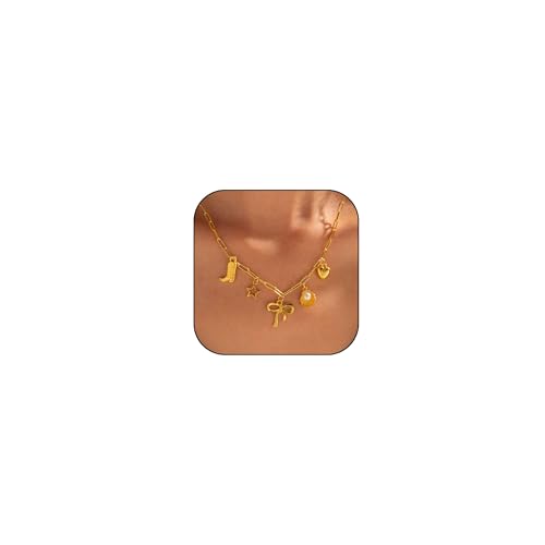SNHHNSW Chunky Charm Halskette für Frauen zierlich PEPPY PAPPYCLIP BOG Beach Charm Halskette Chunky Cowboy Boot Halskette Western Cowgirl Accessoire Beach Essentials Summer Outfits für Frauen 2024 SNHHNSW Chunky Charm Halskette für Frauen zierlich PEPPY PAPPYCLIP BOG Beach Charm Halskette Chunky Cowboy Boot Halskette Western Cowgirl Accessoire Beach Essentials Summer Outfits für Frauen 2024 von SNHHNSW