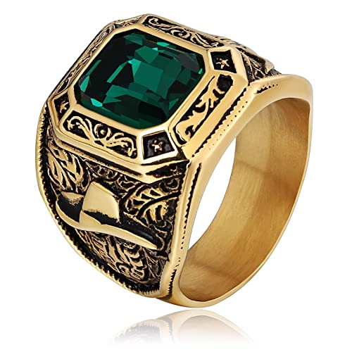 SNHHNSW Edelstahl-Versprechen Ring Männer, Verlobungsring Solitaire mit Bullenmuster Eheringgröße 7-12 SNHHNSW Edelstahl-Versprechen Ring Männer, Verlobungsring Solitaire mit Bullenmuster Eheringgröße 7-12 von SNHHNSW